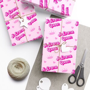 K-Drama Queen Gift Wrap, Korean Drama Wrapping Paper, K-Drama Fan Gifts