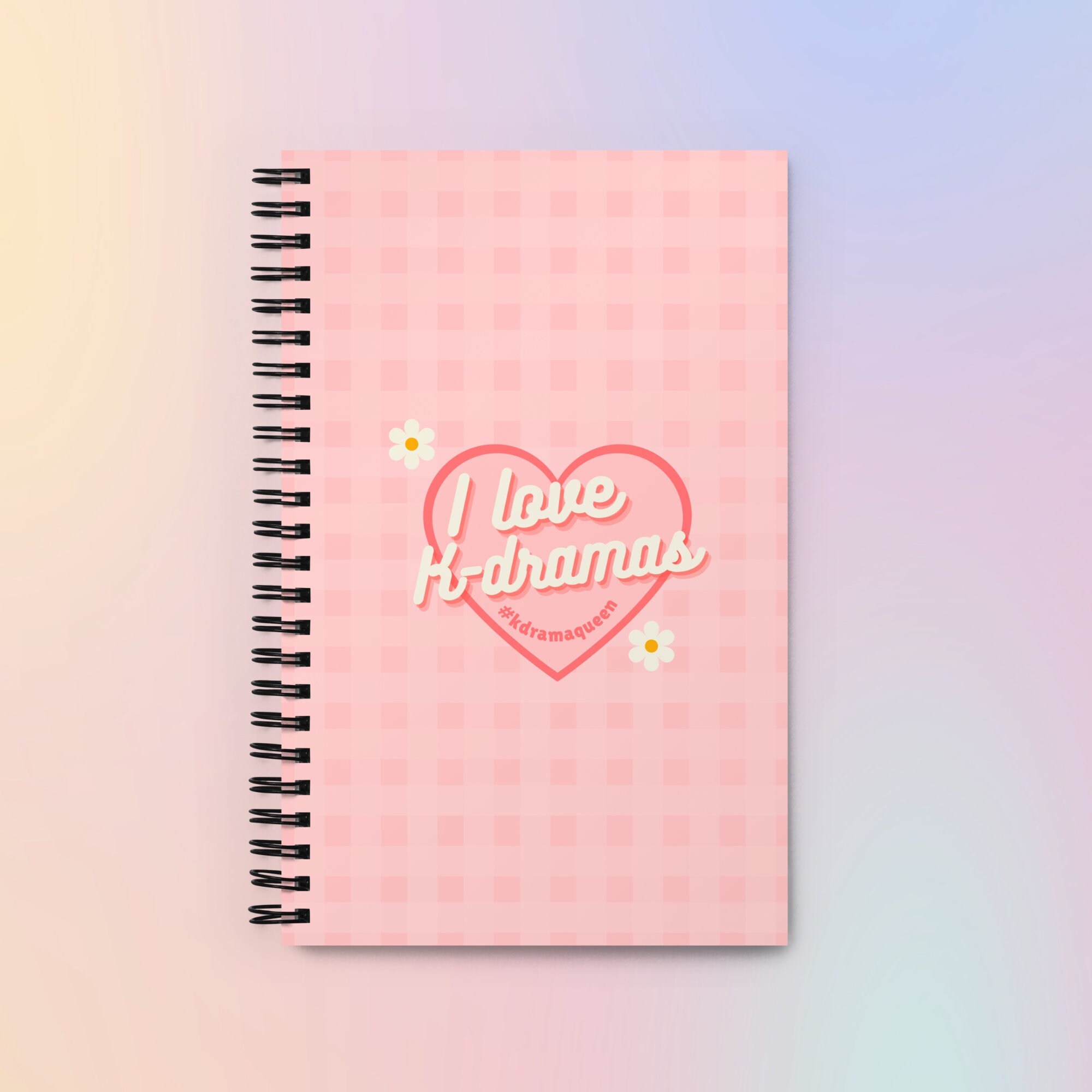 K-Drama Notebook: I Love K-Dramas - Dotted Journal for Kdrama Lovers - Korean Drama Diary