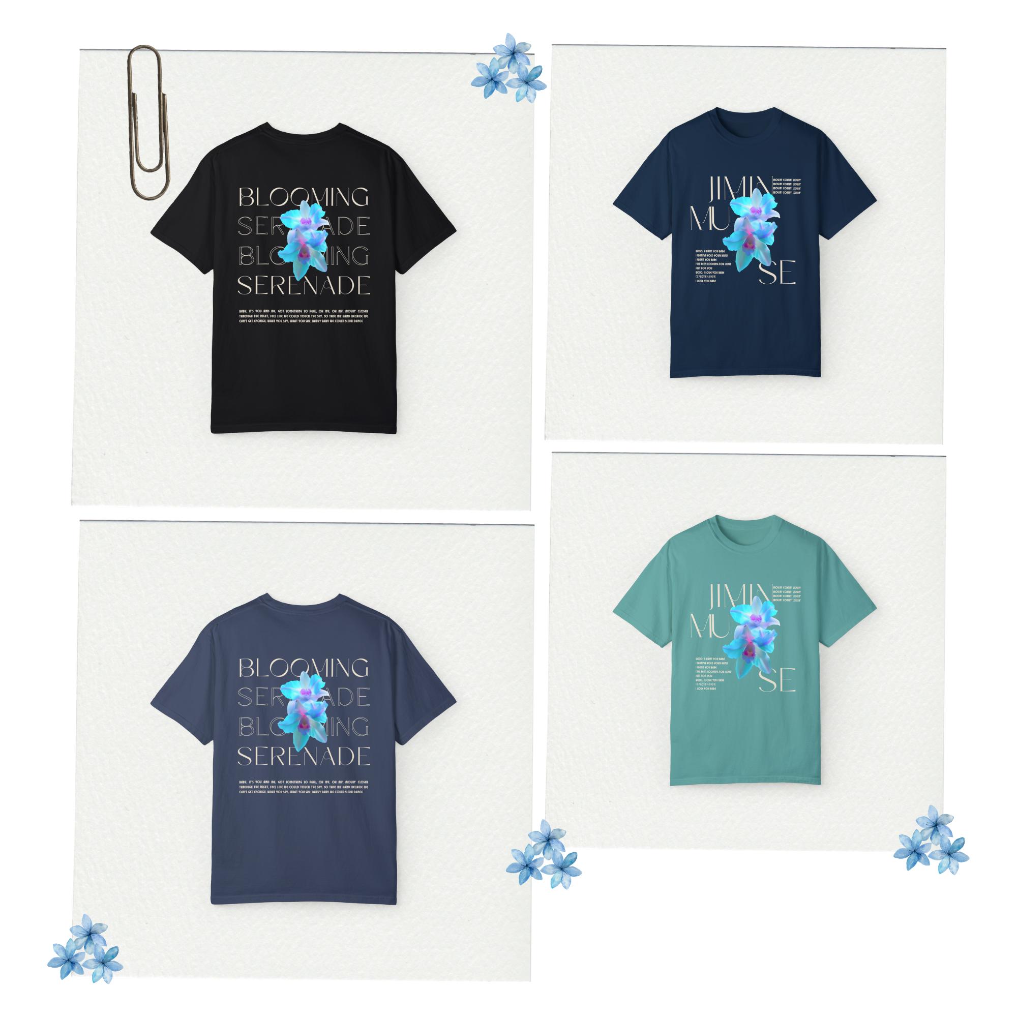 Jimin Muse T-shirt, Jimin Who Garment-dyed Shirt, Smeraldo