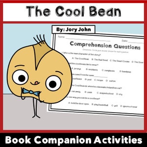 The Cool Bean: Back to School Book Companion Activities L Reading ...
