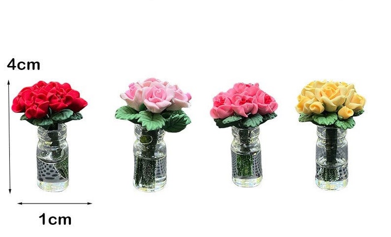 Mini Vase Car Decor Handcrafted Roses Decor for Car Unique Car Interior and Home Decor Accent Car Decor and Car Accessories Gift image 8