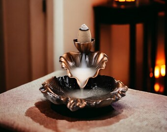 Leaf Tower Incense Burner - Unique Backflow Fragrance Holder for Creative Aromatherapy