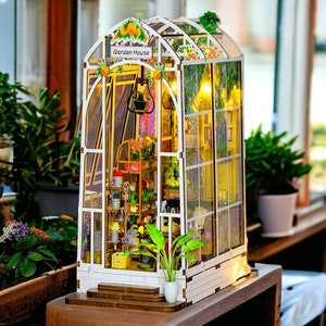 Diy Miniature House Book Nook Kit: Garden House