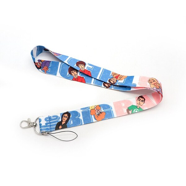 The Big Bang Theory Characters Television Series Sitcom Comedy Lanyard Keychain ID Badge Holder