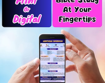 Bible Book Overview Digital Bible Study | 1 Power-Packed Page of Insightful Information on the Book of Leviticus | Printable bible study aid