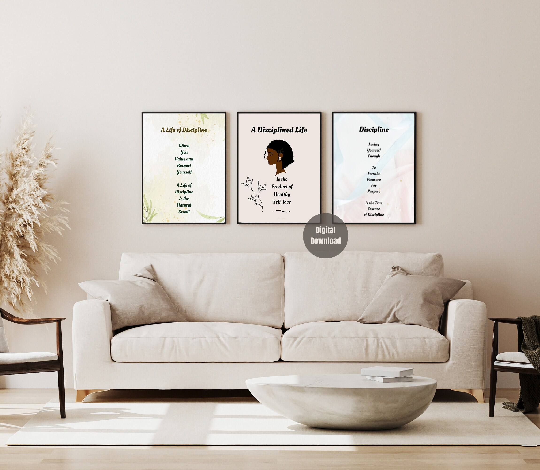 Elegantly Designed Inspirational Wall Art . Motivational Digital Print ...