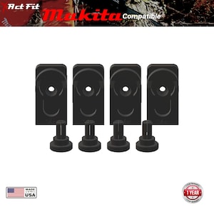 Vast Concepts XAct Fit Makita Detachable Battery Charger Mount Kit | Tool Charger Holder (4 Pack) MKTA-BC01