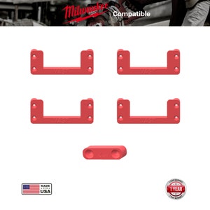 Vast Concepts Milwaukee Packout Female Mount | Cleat w/ Locking Block (4 Pack) MWKE-PK01