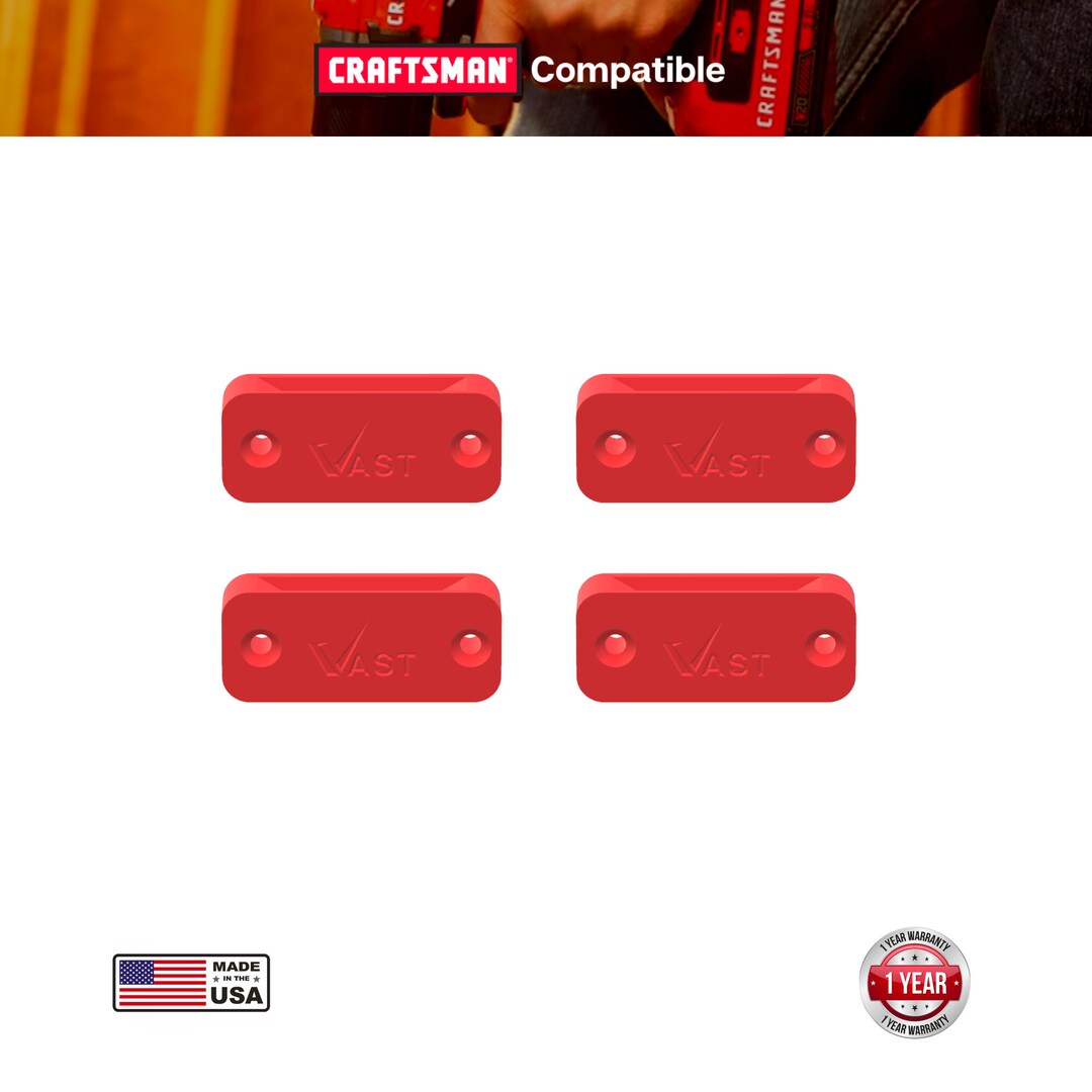 Vast Concepts Craftsman Versatrack & V20 Tool Mount 4 Pack CRSMTMVT01