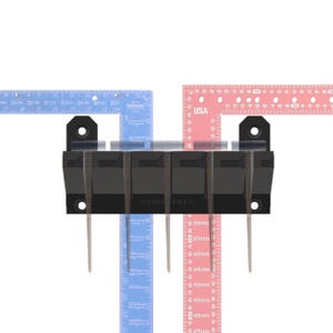 May include: A black plastic terminal block with five silver metal pins. The terminal block is labeled "GN811 3017".