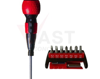 Vast Concepts Cordless Rechargeable Ball Grip Screwdriver with 1/4" Bits - SD-8622