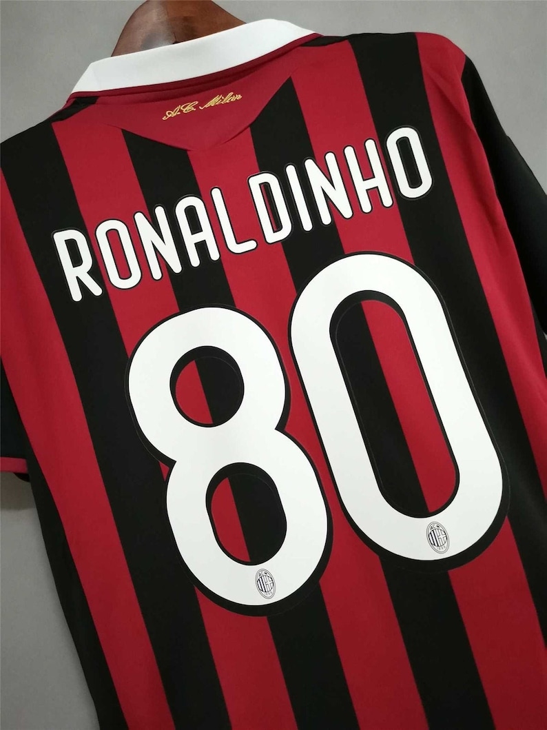 Maillot AC Milan Ronaldinho Blanc Taille XL - Vintage Football Occasion