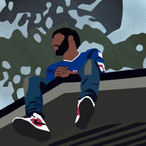 J. Cole: 2014 Forest Hills Drive | Minimalistic Album Poster