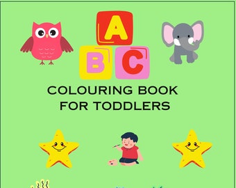 Toddlers book, Children colouring book, learning book for kids