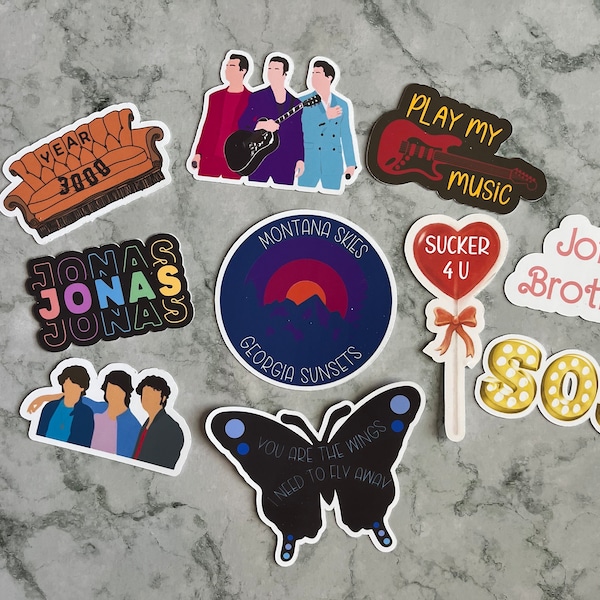 Jonas Sticker Set