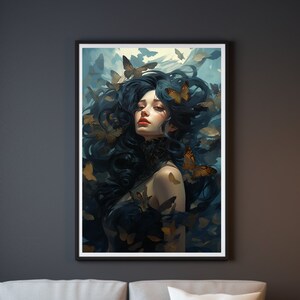 Oil Painting Portrait Vintage Woman Portrait Art Portrait Paintings Woman Portrait Print Portrait Wall Art Woman Portrait Painting Woman Art