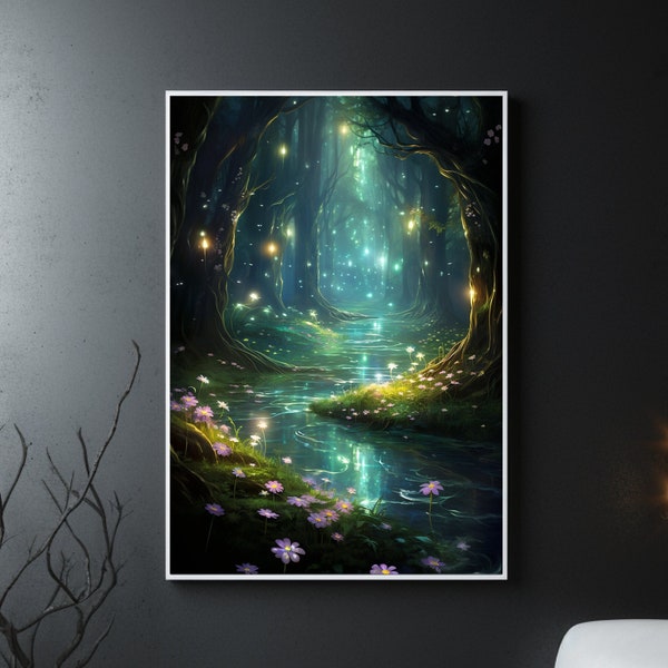 Foggy Forest Wall Art Misty Forest Print Foggy Forest Digital Misty Forest Poster Foggy Forest Art Foggy Forest Printable Foggy Forest Print