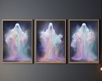 Pastel Goth Halloween Wall Art: Halloween Ghost Poster (Digital Download)