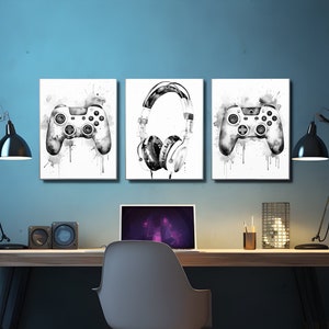 Gaming Poster Set Gaming Print Gaming Wall Art Gaming Posters Gaming Room Decor Gamer Gift Gaming Prints Bedroom Wall Decor Gaming Poster