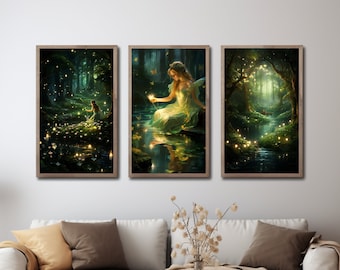 Fairy Forest Wall Art: Enchanted Forest Print (Digital Download)