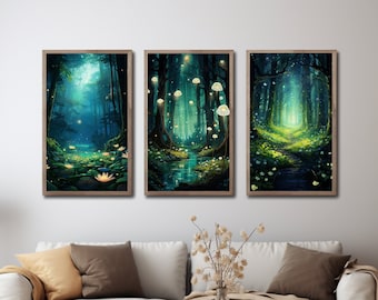 Enchanted Forest Wall Art Enchanted Forest Print Enchanted Forest Poster Enchanted Forest Decor Enchanted Forest Wall Art Enchanted Forest