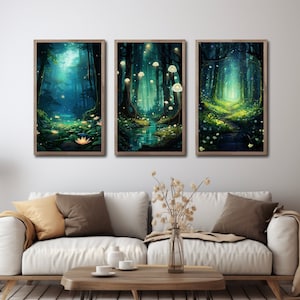 Enchanted Forest Wall Art Enchanted Forest Print Enchanted Forest Poster Enchanted Forest Decor Enchanted Forest Wall Art Enchanted Forest