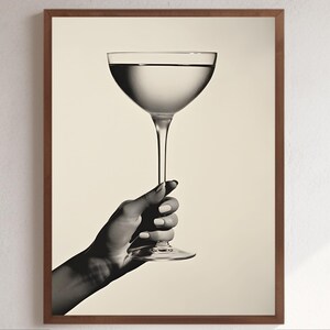 Póster de cóctel vintage, impresión de "Salud", impresiones retro de alcohol, impresión antigua, arte de pared de cóctel, póster de "Salud", impresión artística de "Espresso Martini" (JPG)