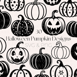 Pumpkin SVG Halloween Pumpkin Clipart Cute Pumpkin PNG Halloween Pumpkin SVG Bundle Cute Halloween png Cute Pumpkin Clipart Spooky Season