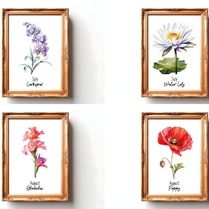 Birth Month Flower Print Watercolor Birth Flower Poster Birth Month Flower Wall Art Birth Flower Bouquet Print Birth Month Flower SVG Flower

This Digital Product includes a bundle of 24 Watercolor Birth Month Flower Print wall art printable designs.