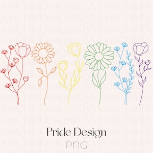 Fierté florale des cliparts arc-en-ciel PNG LGBTQ Design Floral arc-en-ciel de la fierté PNG fierté des cliparts mois de la fierté cadeau pour la fierté chemise Gay Pride png