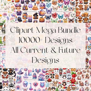 Whole Shop Clipart Mega Bundle Clipart Whole Shop Bundle All Current and Future Designs for Commercial Use Whole Shop Clipart Mega Bundle