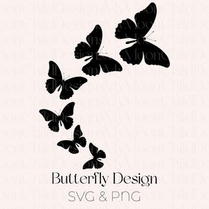 Borboleta fofa SVG Borboleta Clipart Design Borboleta Silhueta Arquivo de corte para Cricut Borboleta PNG Clipart de borboleta fofa Download digital
