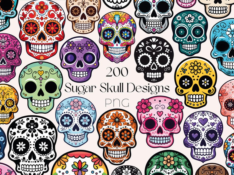 Sugar Skull SVG Bundle Mexican Sugar Skull Clipart Floral Sugar Skull SVG Day Of The Dead PNG Sugar Skull svg Dia De Los Muertos Clipart svg

This is a Digital Product that includes a bundle of 360 Sugar Skull SVG & Sugar Skull PNG designs.