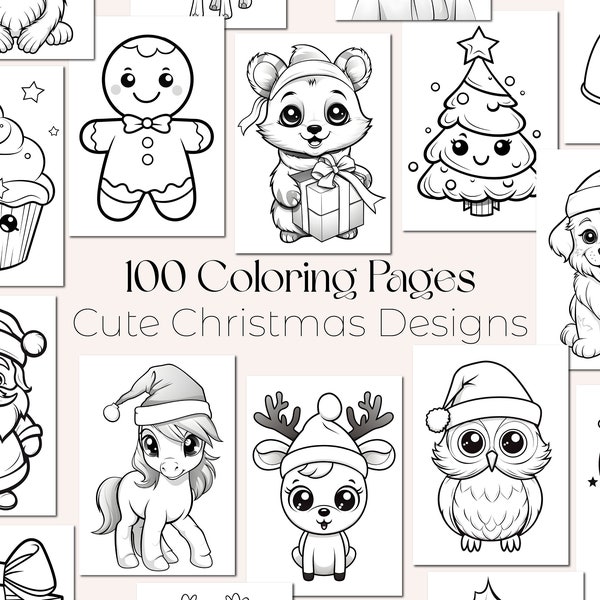 Christmas Coloring Pages Cute Christmas Coloring Pages Kawaii Christmas Coloring Pages Cute Coloring Pages Printable Christmas Coloring Page