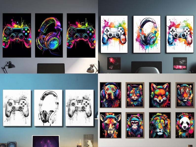 Gaming Poster Bundle Neon Gaming Prints Gaming Wall Art Gaming Room Decor Gamer Gift Gaming Posters Neon Boys Bedroom Decor Video Game Print

This is a Digital Product that includes a bundle of 40 Neon Gaming Poster wall art printable designs.