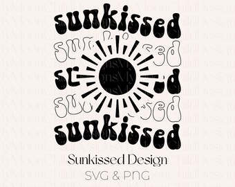 Sunkissed SVG: Beachy Summer PNG (Digital Download)