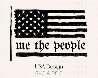 We The People SVG: United States Constitution PNG (Digital Download)