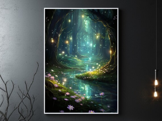 Foggy Forest Wall Art Misty Forest Print Foggy Forest Digital Misty Forest Poster Foggy Forest Art Foggy Forest Printable Foggy Forest Print