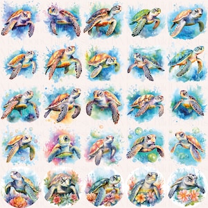 Watercolor Sea Turtle Clipart Floral Sea Turtle PNG Sea Clipart Ocean Animal PNG Tortoise Clipart Ocean Turtle PNG Watercolor Sea Turtle png

This is a Digital Product that includes a bundle of 50 Watercolor Sea Turtle Clipart designs.