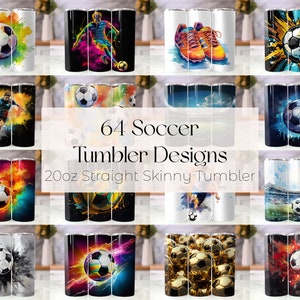 Voetbalbeker wrap bundel voetbal 20 oz mager beker sublimatie ontwerp voetbal beker PNG voetballiefhebber bundel beker wraps voetbal