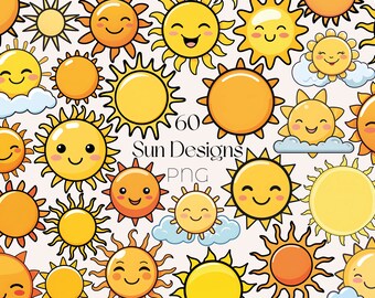 Cute Sun Clipart Summer PNG Nursery Clip Art Cute Sun PNG Summer Shirt Retro Sun Clipart Boho Sun PNG Sunshine Clipart Cute Sun Designs png