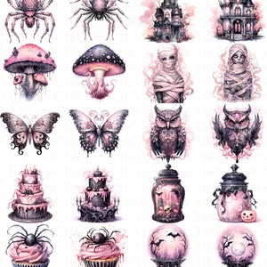 Pastel Halloween Clipart Pastelloween Clipart PNG Bundle Halloween Clip Art Commercial Use Clipart Watercolor Halloween PNG Pastel Goth File

This is a Digital Product that includes a bundle of 60 Pastel Halloween Clipart Watercolor designs.