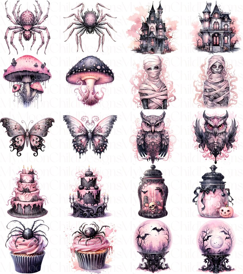 Pastel Halloween Clipart Pastelloween Clipart PNG Bundle Halloween Clip Art Commercial Use Clipart Watercolor Halloween PNG Pastel Goth File

This is a Digital Product that includes a bundle of 60 Pastel Halloween Clipart Watercolor designs.