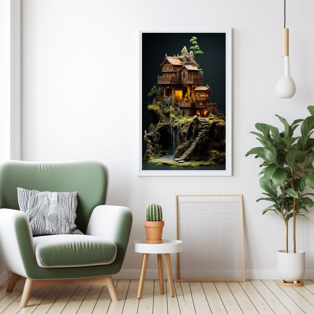 House Wall Art House Print House Poster House Art Prints House Etsy