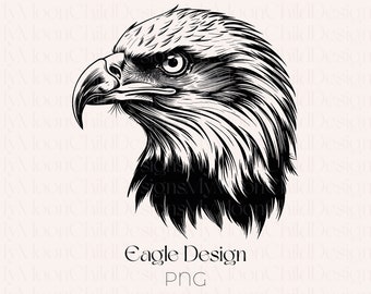 Bald Eagle Clipart: American Eagle PNG Design (Digital Download)