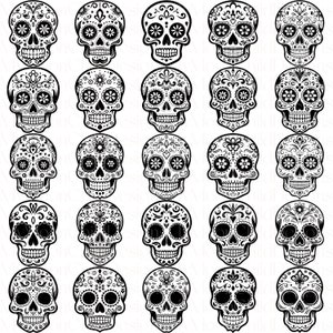 Sugar Skull SVG Bundle Mexican Sugar Skull Clipart Floral Sugar Skull SVG Day Of The Dead PNG Sugar Skull SVG Dia De Los Muertos Clipart

This is a Digital Product that includes a bundle of 50 Floral Sugar Skull SVG & PNG designs.