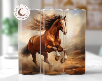 Horse Tumbler Wrap Alcohol Ink Horse Tumbler Wrap Nature Horse 20oz Sublimation Tumbler Design Aztec Country Western Straight Skinny Tumbler