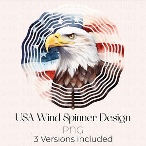 Éolienne à vent aigle des États-Unis en PNG Éolienne à vent aigle en sublimation Éolienne à vent américaine en sublimation PNG Éolienne à vent avec drapeau américain aigle des États-Unis