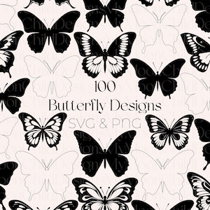 Pacote de borboletas SVG, clipart fofo de borboleta, arquivo de corte SVG de borboleta, arquivo de sublimação de borboleta fofa, pacote de borboletas PNG, clipart fofo de borboleta