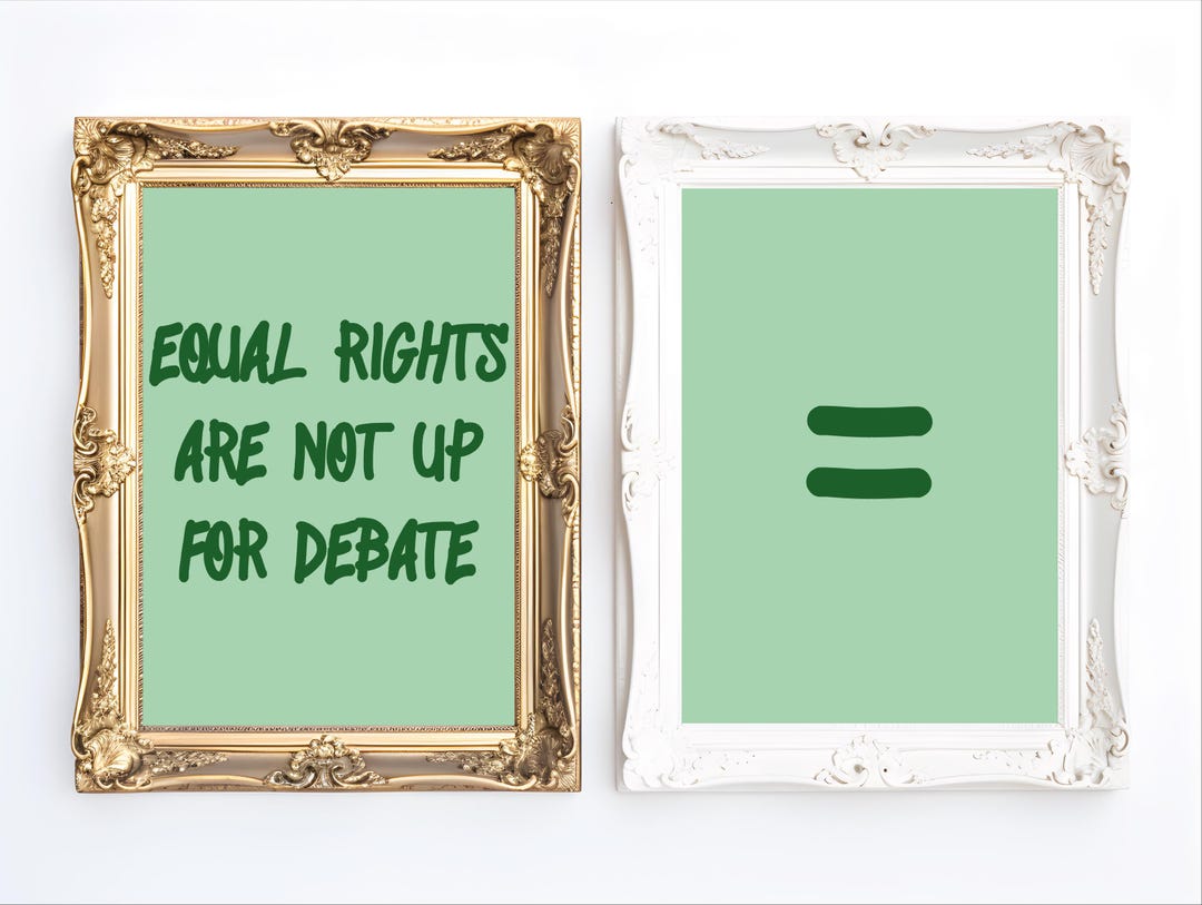 Feminist Wall Art Equal Rights Poster Dopamine Decor Female Empowerment ...